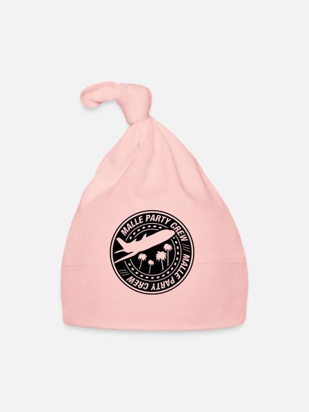 malle_party_crew_zy1 - Baby Bio-Mütze - Rosa - Vorne