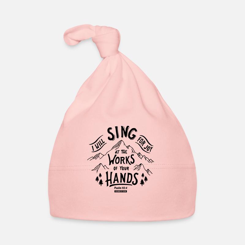 Je chanterai de joie Bonnet bio Bébé