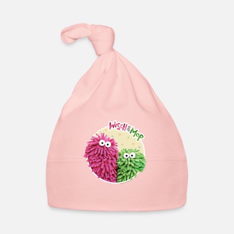 Essuyer et essuyer - Bonnet bio Bébé - rose
