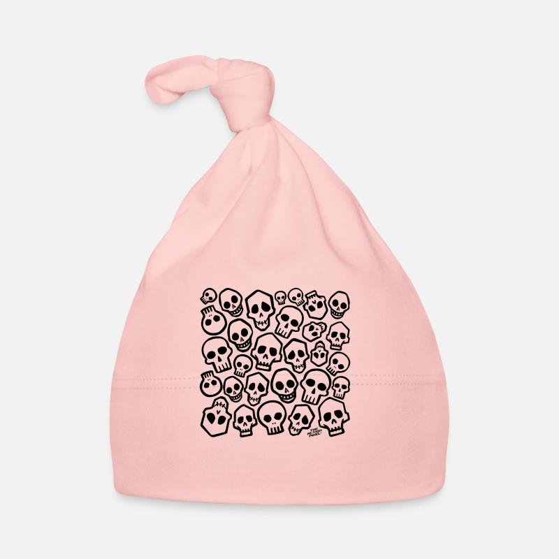 Skull Head Hunter - Organic Baby Cap - pink