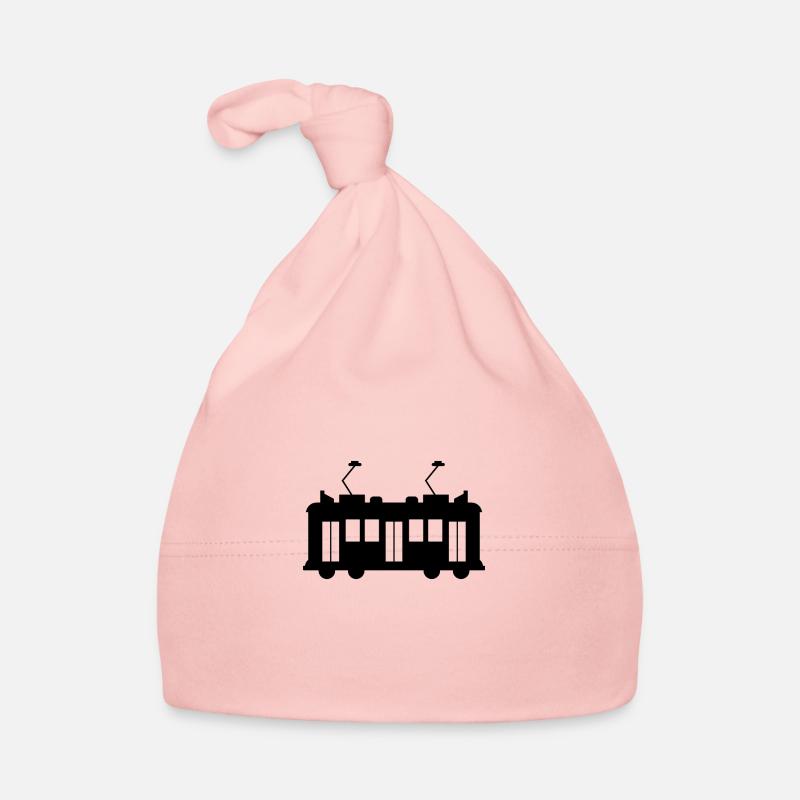 Straßenbahn - Baby Bio-Mütze - Rosa