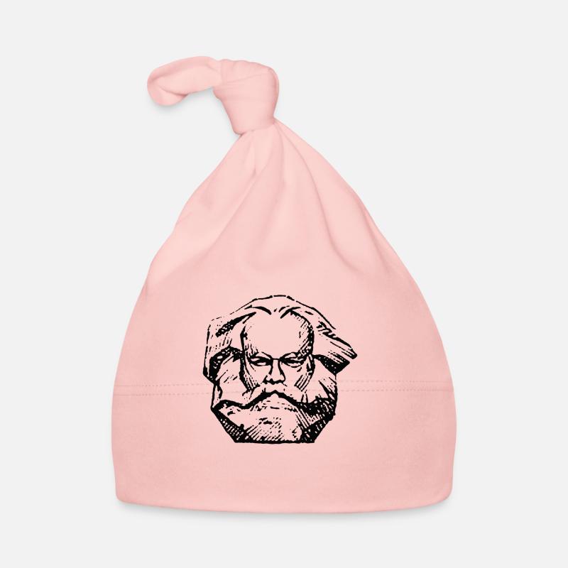 Karl Marx | Chemise communisme | Pull marxiste - Bonnet bio Bébé - rose