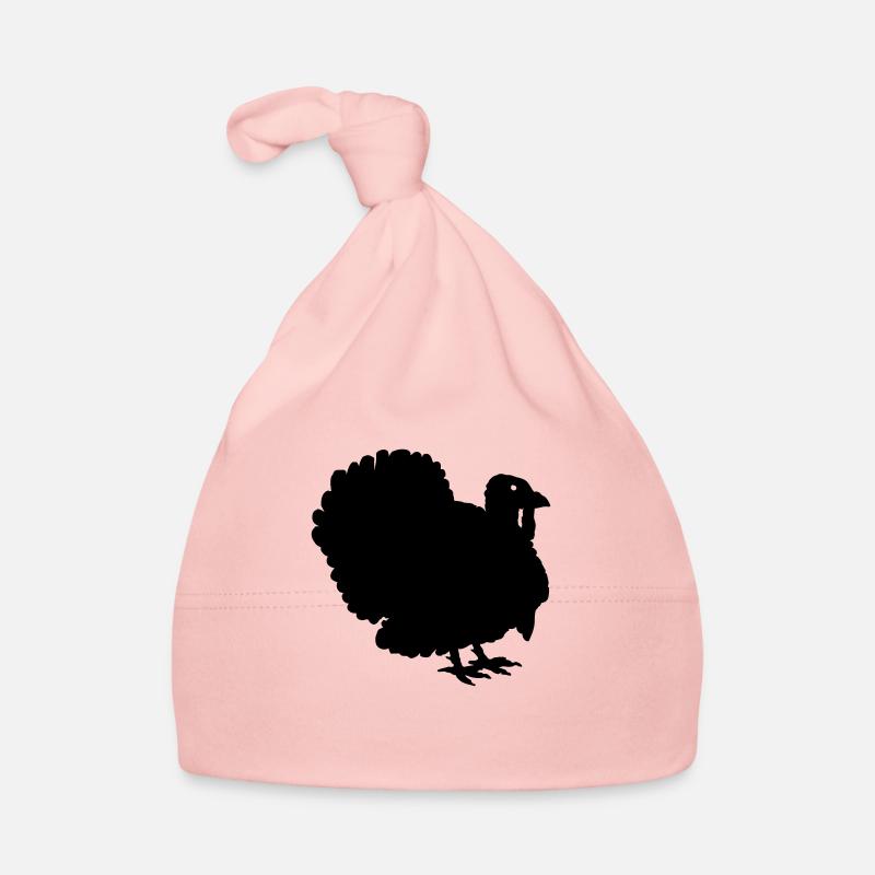 Dinde de Thanksgiving Silhouette Bonnet bio Bébé