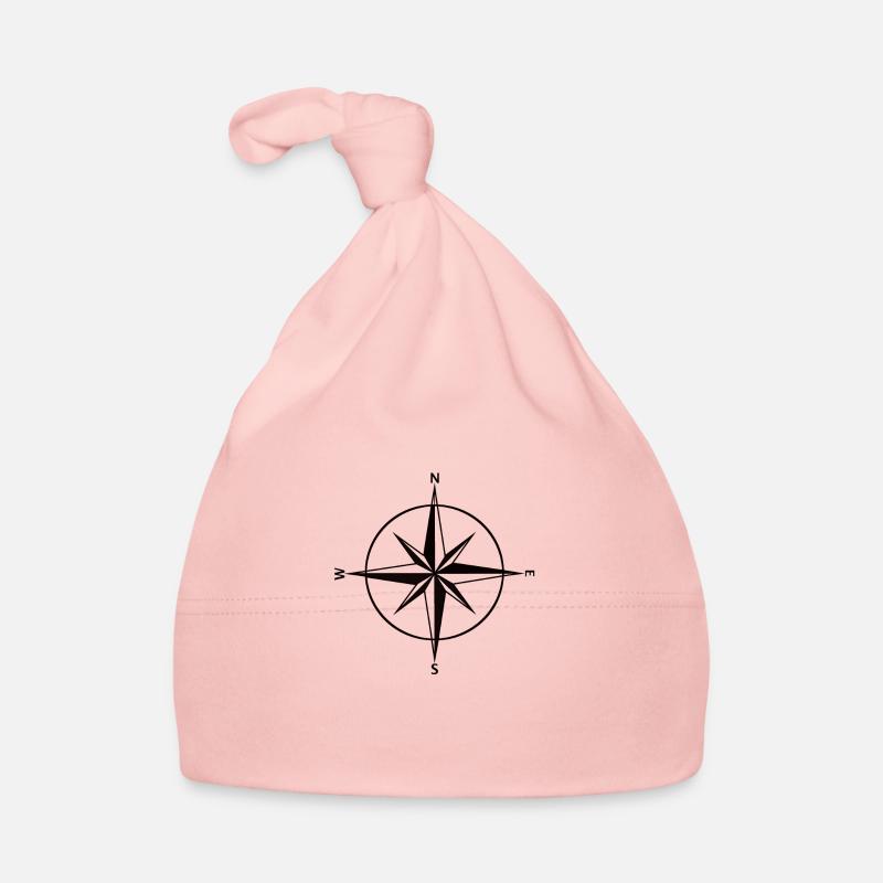 Kompass schwarz Baby Bio-Mütze