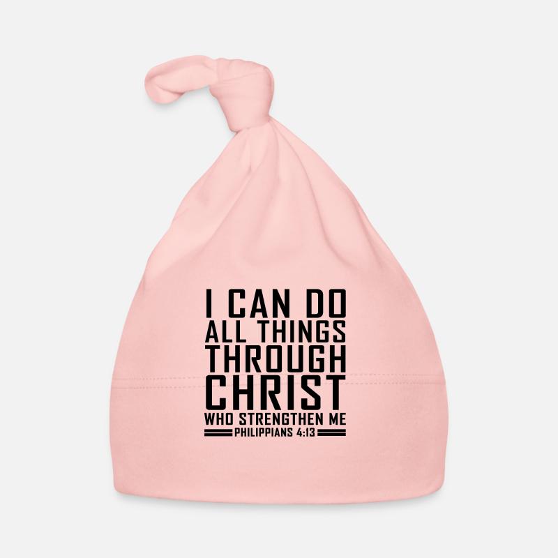 Philipper 4:13 Bibel Vers Cool Christian Shirts Baby Bio-Mütze
