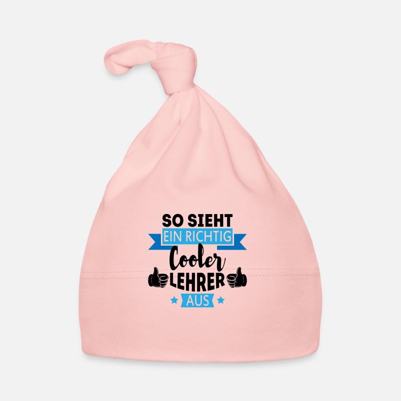 So sieht ein richtig Cooler Lehrer aus Geschenk Baby Bio-Mütze