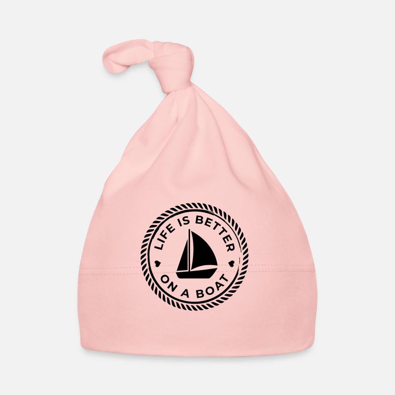 Life is better on a boat Baby Bio-Mütze