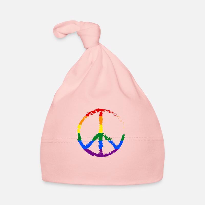 LGBT rainbow flag Organic Baby Cap