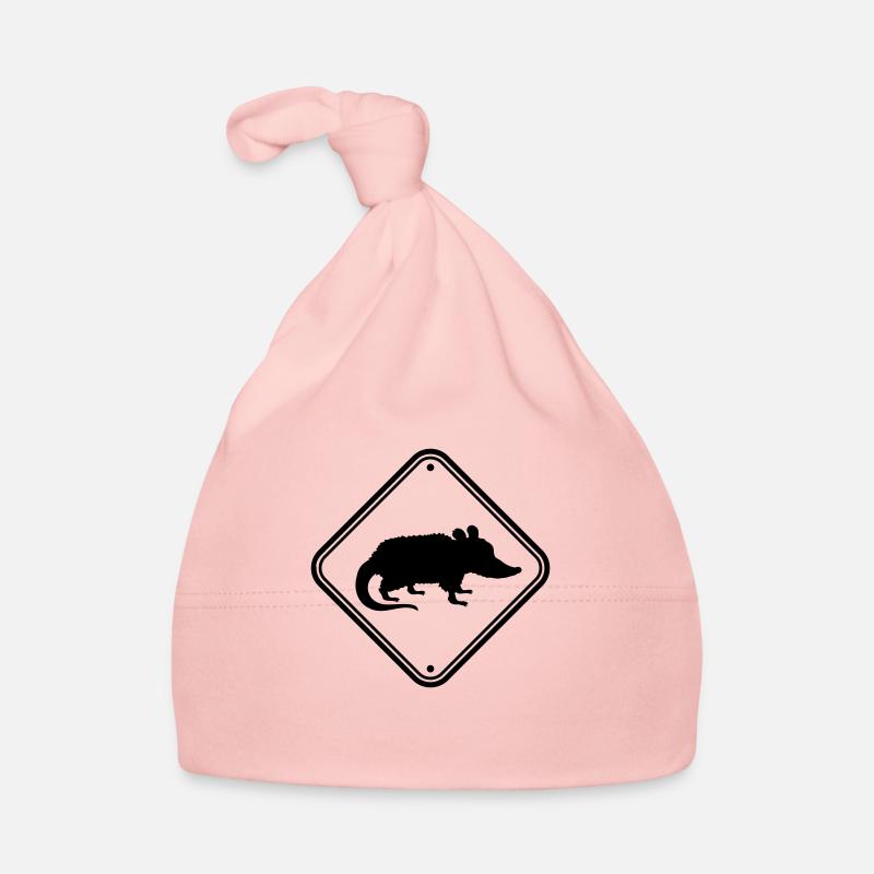 Gefahr Schild Opossum Baby Bio-Mütze