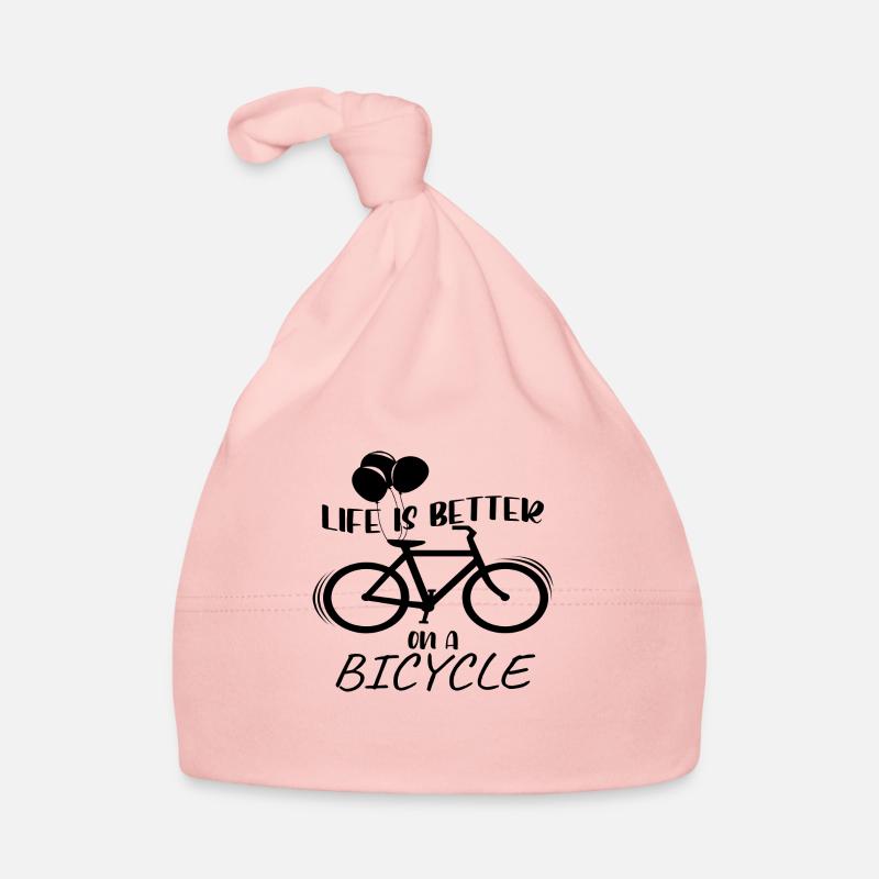 Life is better on a Bicycle Organic Baby Cap