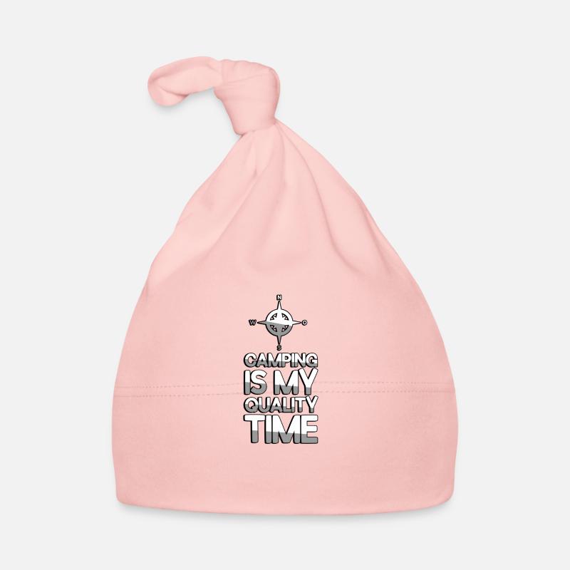 CAMPING IS MY QUALITY TIME + Boussole - Camping Bonnet bio Bébé
