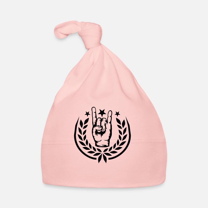 Heavy Metal Laurel Wreath Logo Bonnet bio Bébé