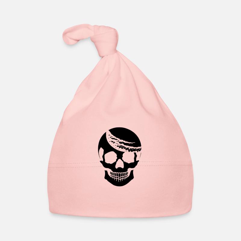 Conception propre du crâne vectoriel noir Bonnet bio Bébé