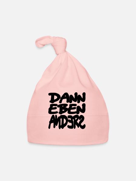 dann eben anders - Baby Bio-Mütze - Rosa - Vorne