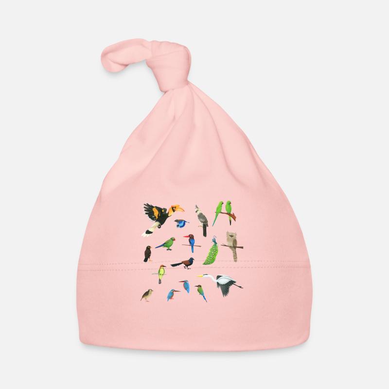 Asiens Vögel Baby Bio-Mütze