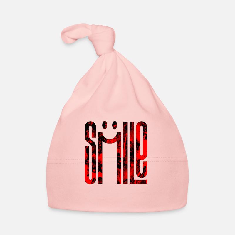 think smile positive thoughts happy meditation Organic Baby Cap