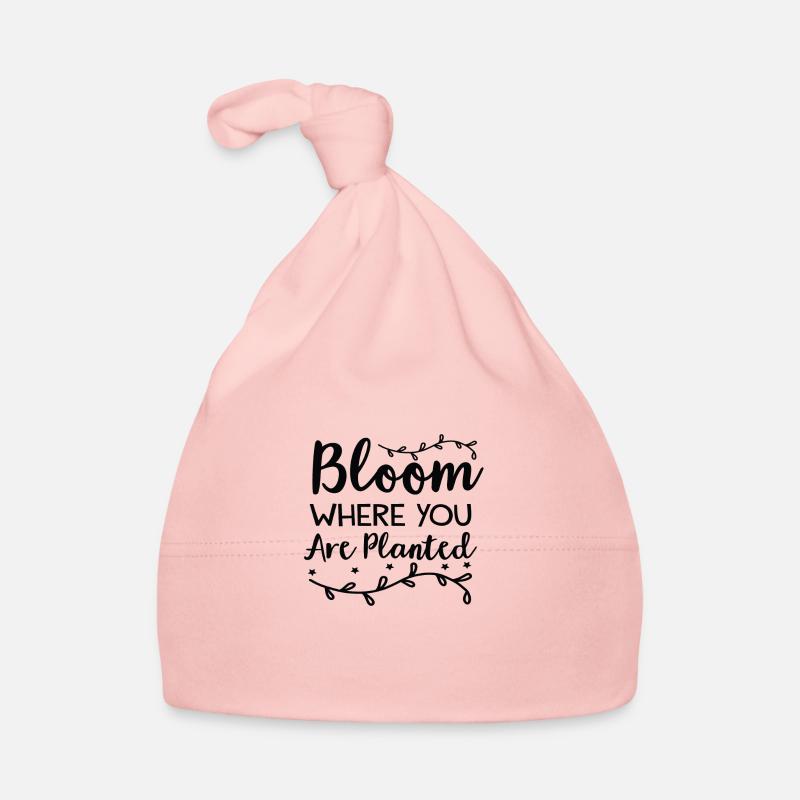Fleurir où êtes-vous planté Bonnet bio Bébé