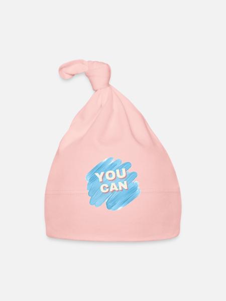 You can - Baby Bio-Mütze - Rosa - Vorne