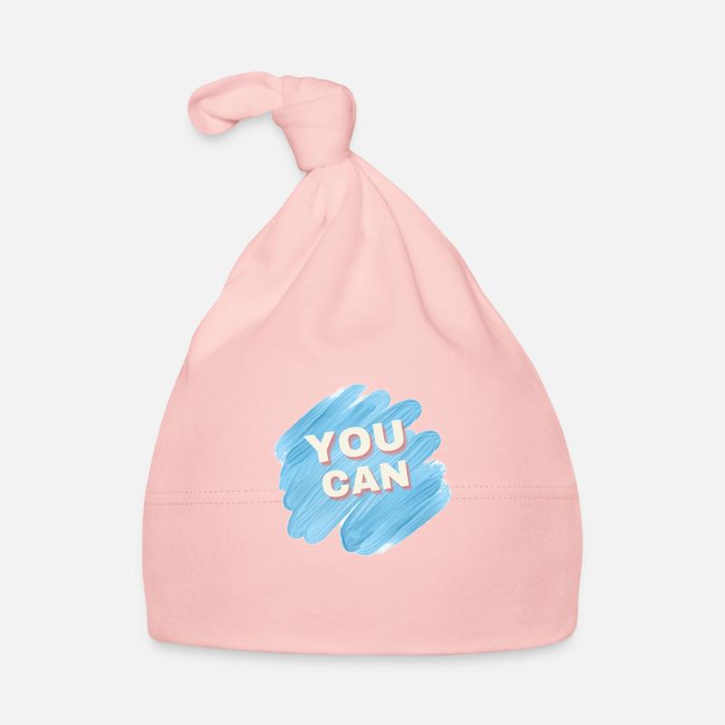 You can - Baby Bio-Mütze - Rosa