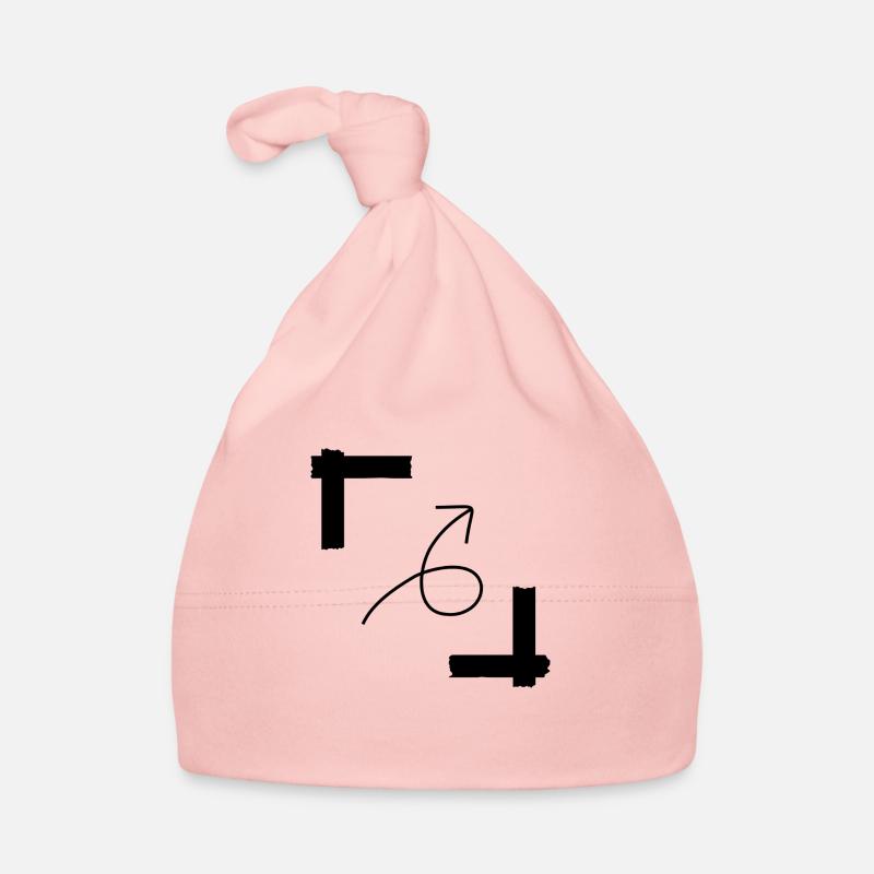 Flèche de bord - Bonnet bio Bébé - rose