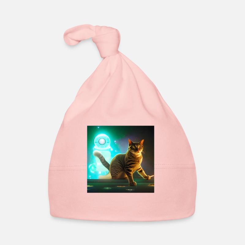 Le chat de l’univers Bonnet bio Bébé