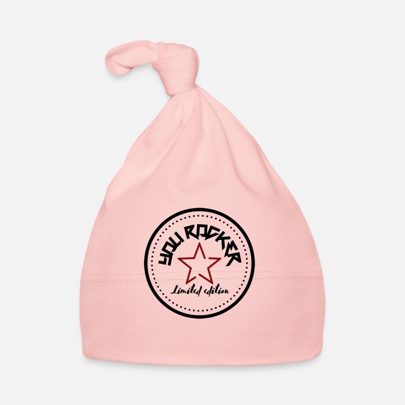 DU ROCKER RED CLASSIC Baby Bio-Mütze