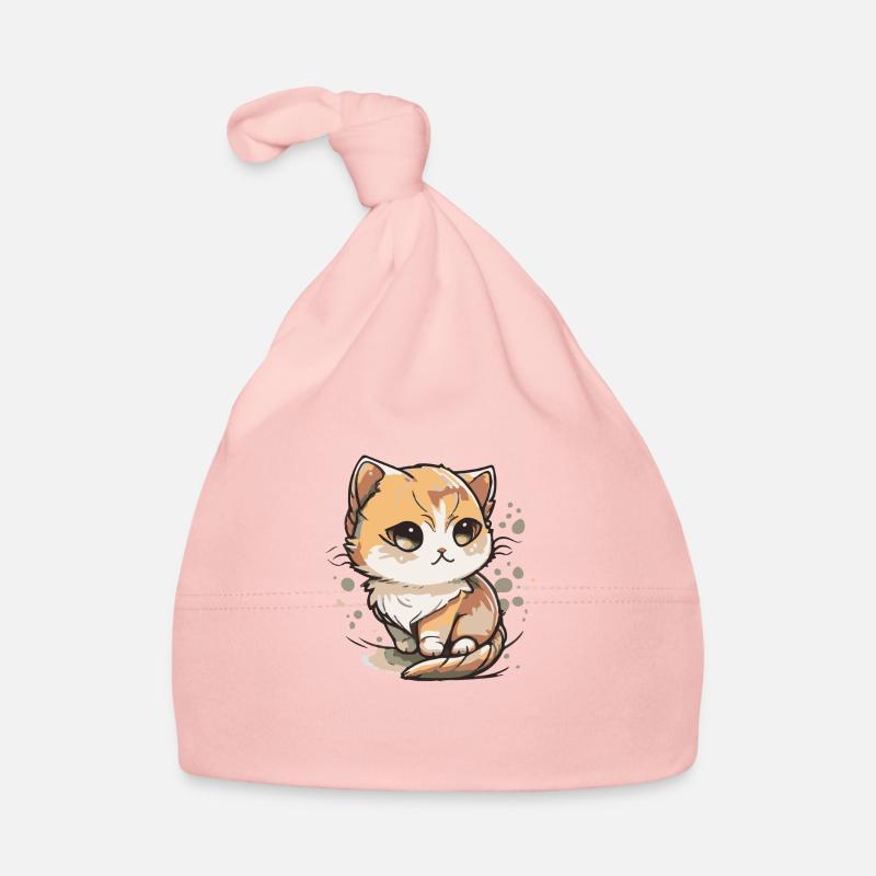 Comic Cute Kawaii Katze Sternchen Kitten Kätzchen Baby Bio-Mütze