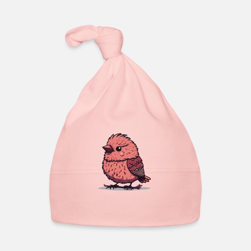 Illustration Comic Cute Kawaii Vogel Pink Birdie Baby Bio-Mütze