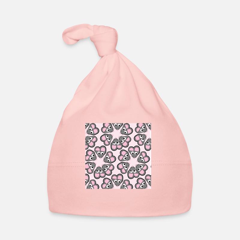 Mäuse - Baby Bio-Mütze - Rosa