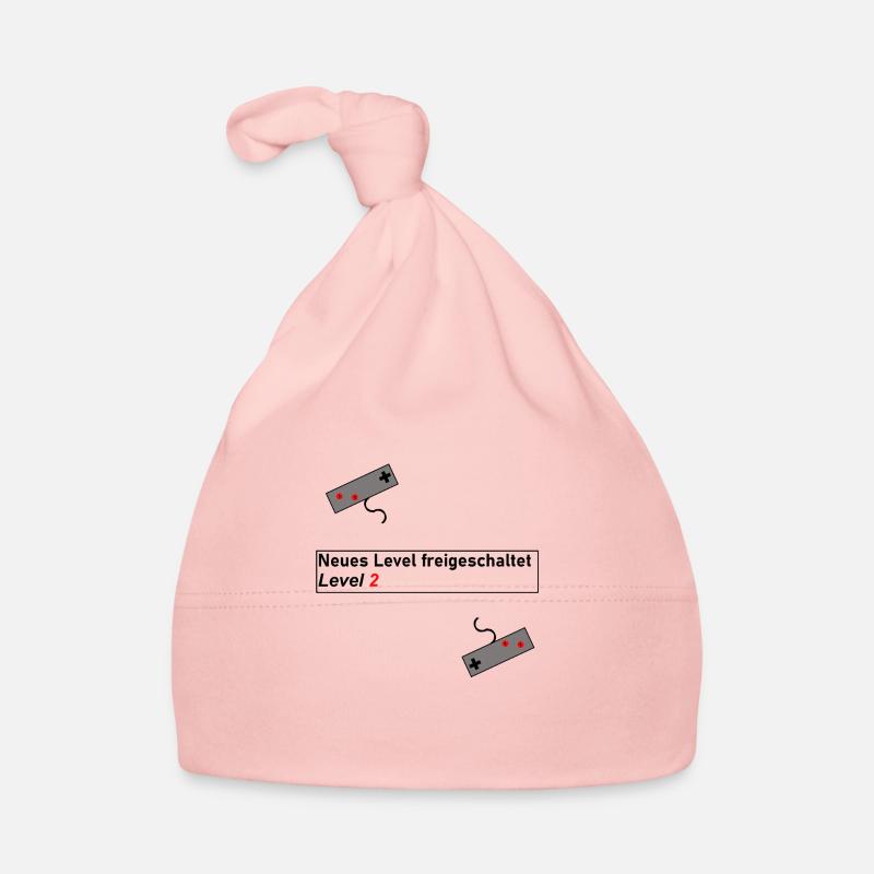 LevelUp Gaming Zocken Geschenk Geschenkidee Geburt Baby Bio-Mütze