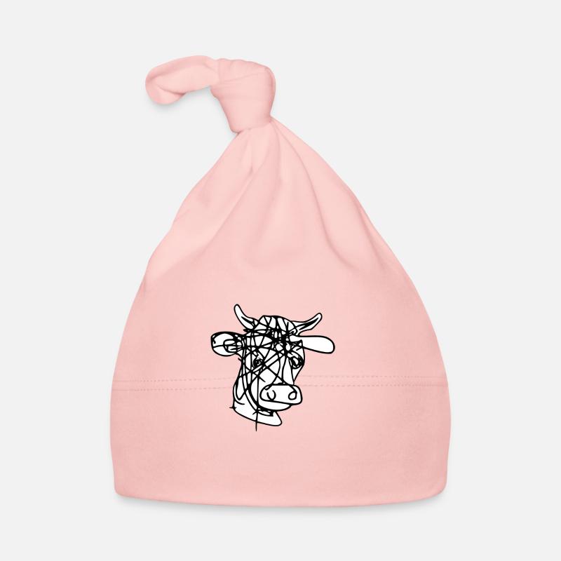 Tête de vache Bonnet bio Bébé