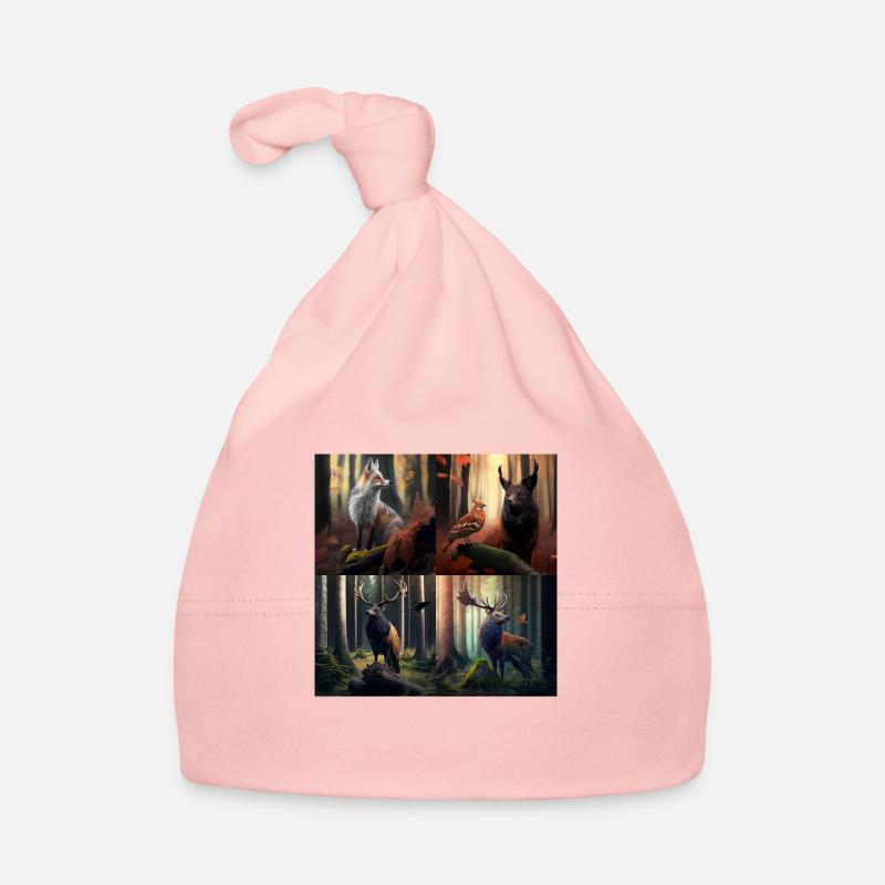 Wunderbare Tiere - Baby Bio-Mütze - Rosa