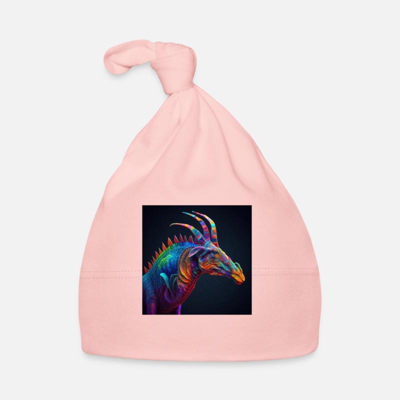 Créature colorée, design unique Bonnet bio Bébé