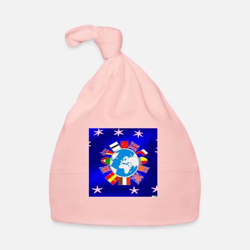 one world - Organic Baby Cap - pink
