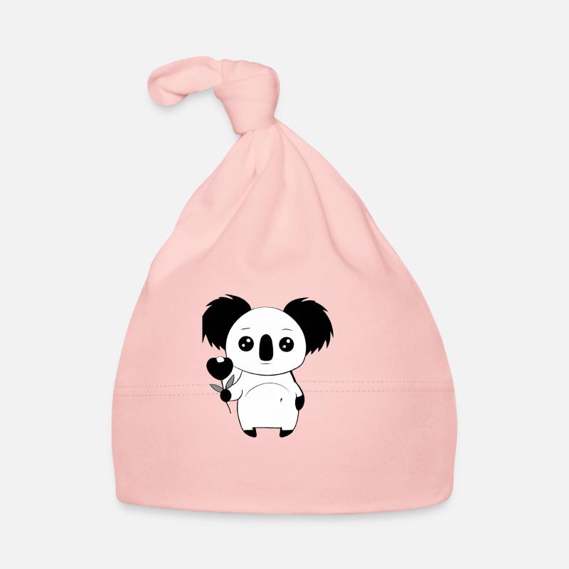 Panda de dessin animé mignon mais triste Bonnet bio Bébé