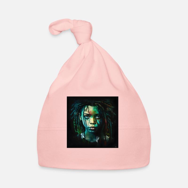 Visage femme dreadlocks n°3 Bonnet bio Bébé