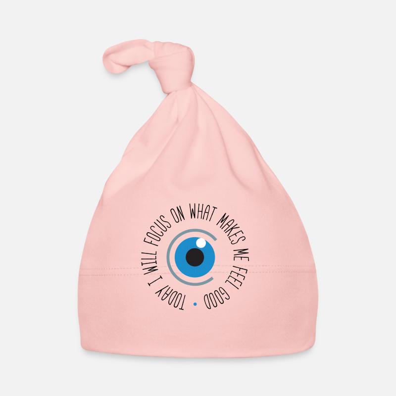 Positive Affirmation - Today I will focus... Organic Baby Cap