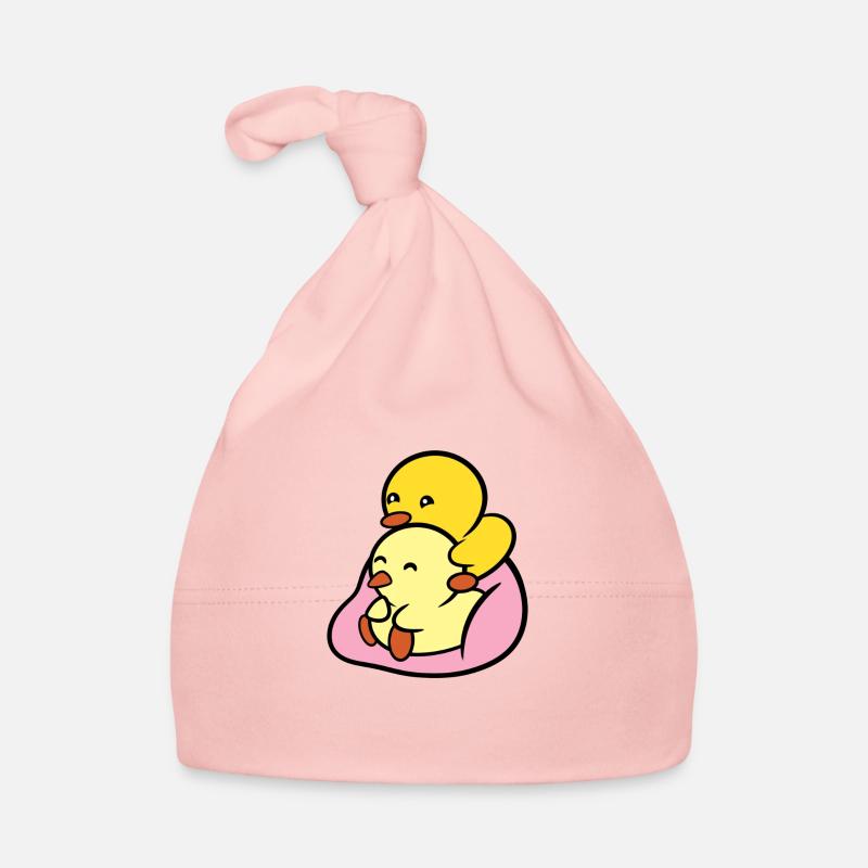 Duckie and Duck Bean Bag Cuddle Organic Baby Cap