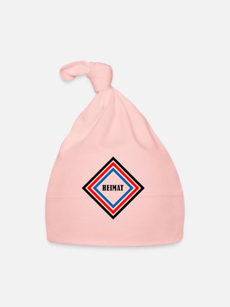 Raute Heimat - Baby Bio-Mütze - Rosa - Vorne