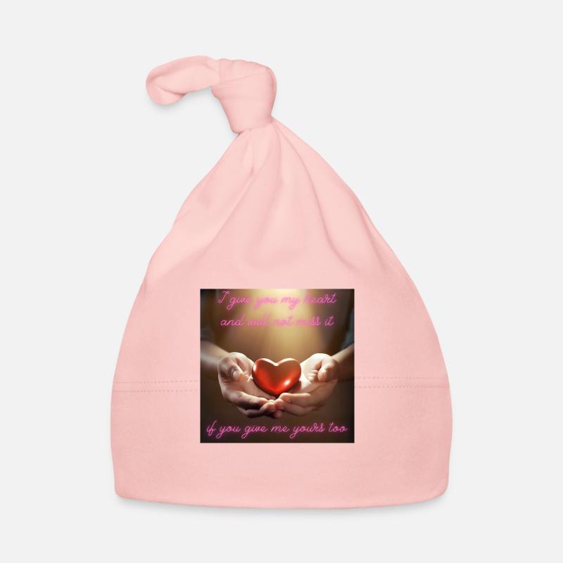 Ich schenke Dir mein Herz Baby Bio-Mütze