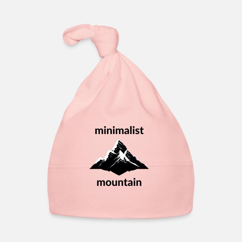 Montagne minimaliste - Bonnet bio Bébé - rose