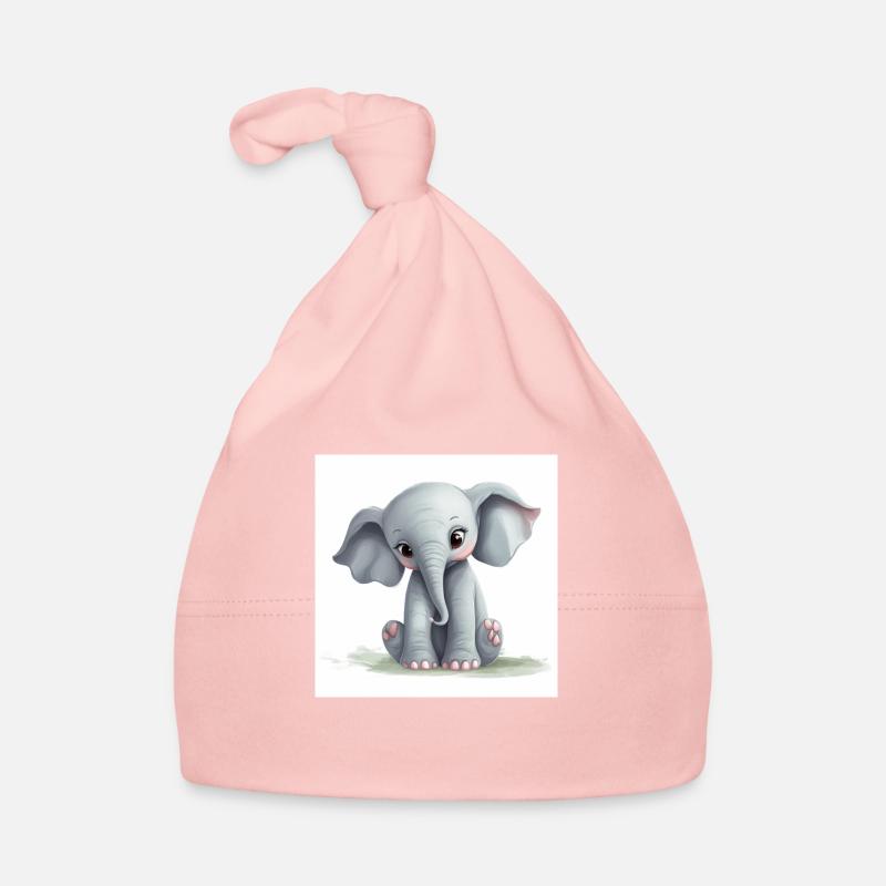 Kleiner süßer Elefant Baby Bio-Mütze