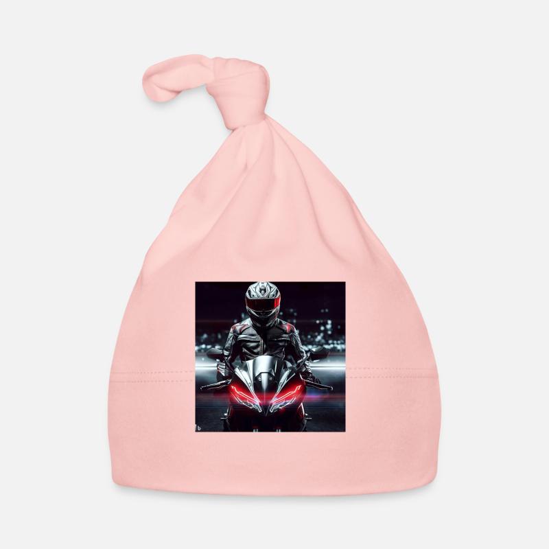 Art numérique de moto Bonnet bio Bébé