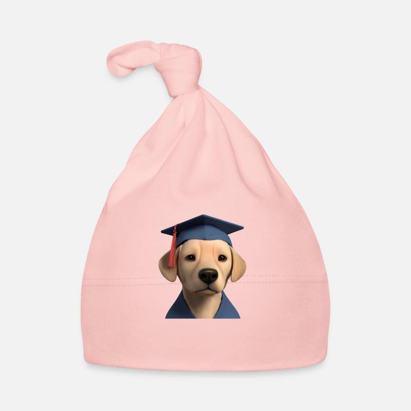 Schulabschluss Bachelor Labrador Hunde Studium Baby Bio-Mütze