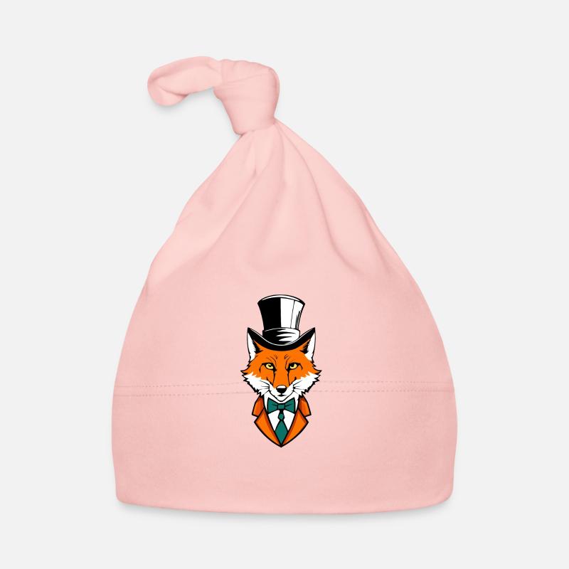 Fuchs mit Zylinder Baby Bio-Mütze