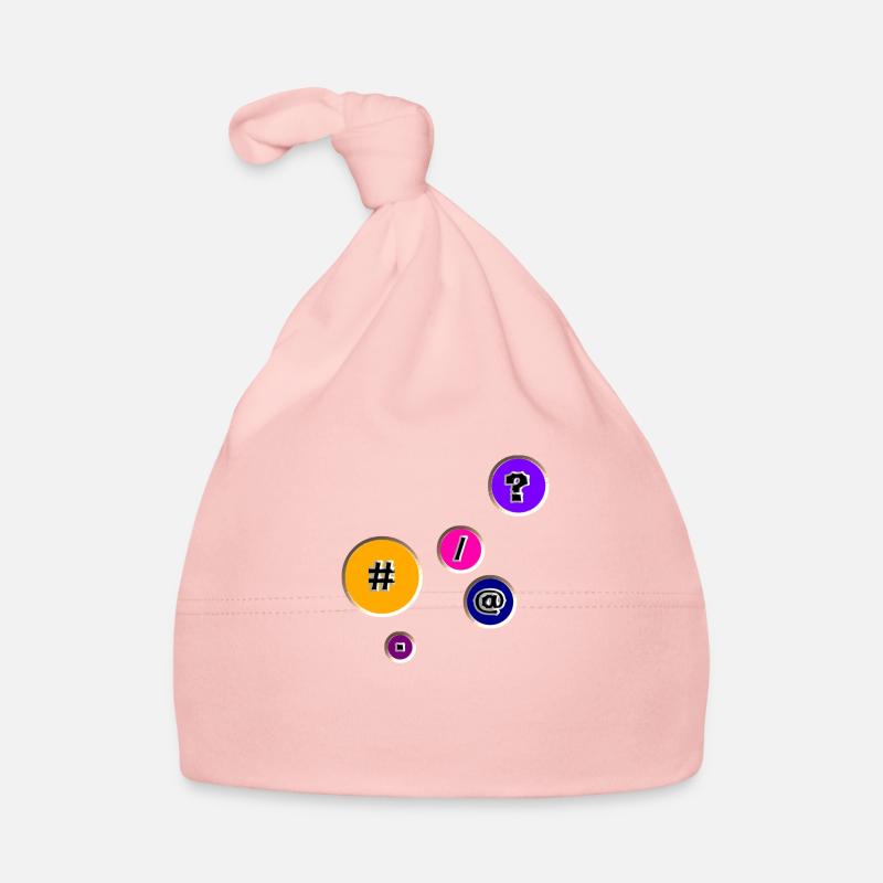 Boutons avec caractères Bonnet bio Bébé