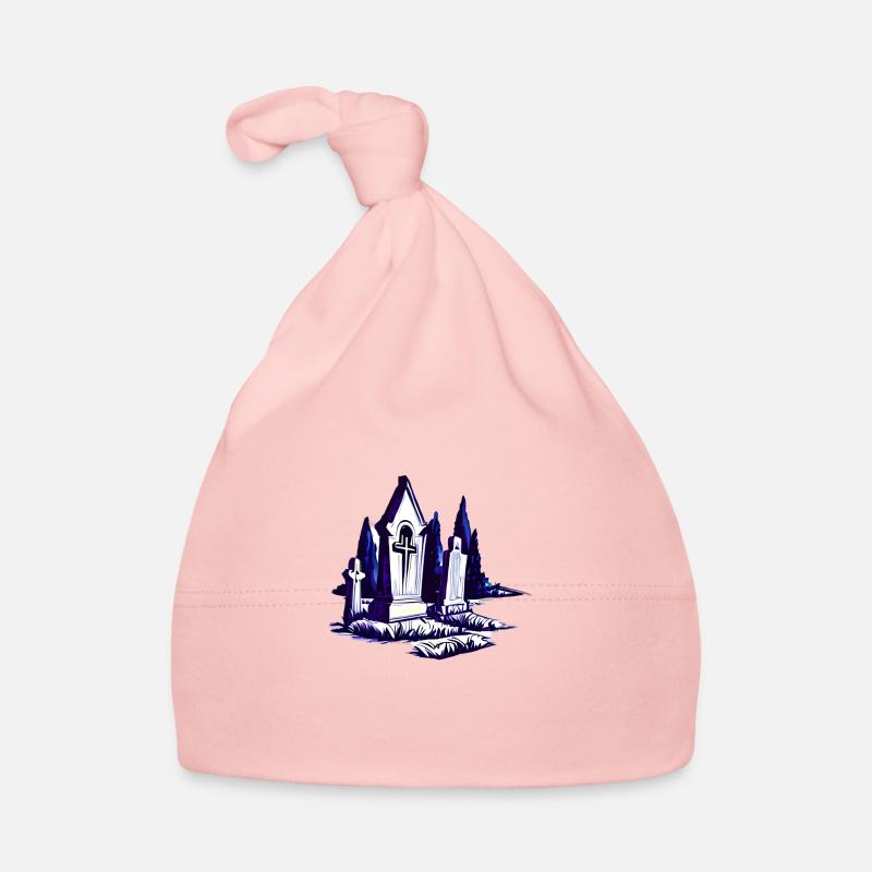 Friedhof Gräber Grabsteine Baby Bio-Mütze