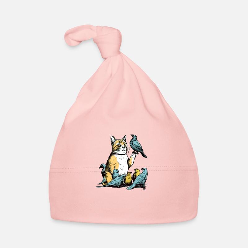 Kito le chat ami des oiseaux Bonnet bio Bébé