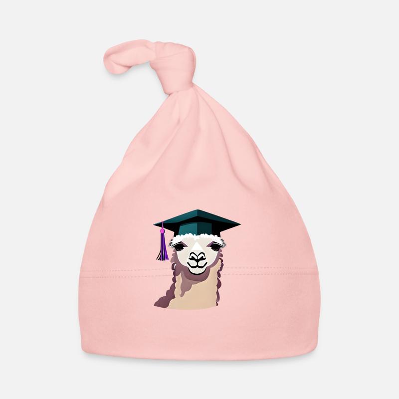Bachelor Absolvent Alpaka Studium Schulabschluss - Baby Bio-Mütze - Rosa