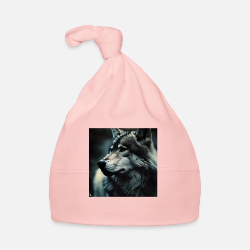 Wolf - Baby Bio-Mütze - Rosa